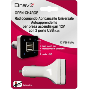 RADIOCOMANDO UNIVERSALE 433/868MHZ OPEN CHARGE PER ACCENDISIGARI