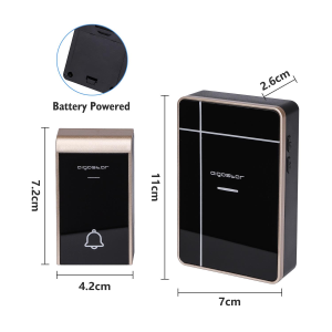 CAMPANELLO SENZA FILI  150mt A BATTERIA | nero