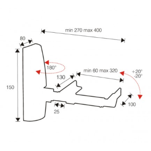 SUPPORTO PER CASSE ACUSTICHE silver