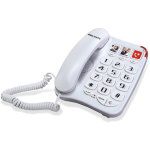TELEFONO A FILO TASTI GRANDI MAJESTIC BILLY201 BIANCO