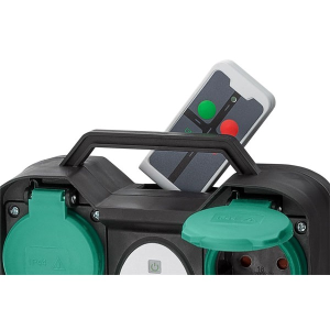 PRESA DOPPIA DA GIARDINO PER USO ESTERNO IP44 CON TELECOMANDO
