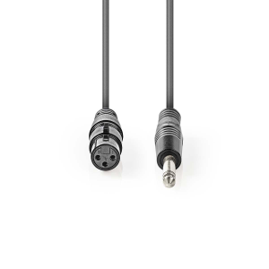 CAVO AUDIO JACK Ø6,3 MONO MASCHIO / XLR 3 POLI FEMMINA 10m