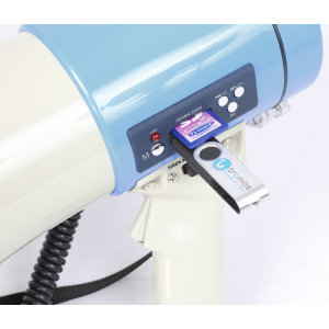 MEGAFONO CON MICROFONO A MANO 65W PORTATA 1000/1200mt.