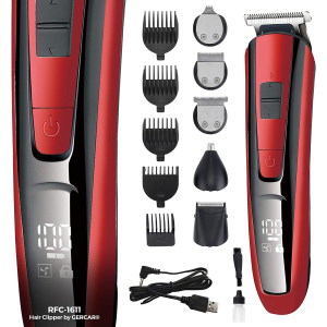 RASOIO CAPELLI E BARBA 10 in 1 RICARICABILE RFC-1611
