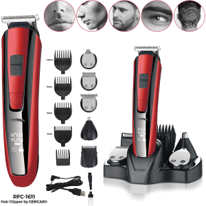 RASOIO CAPELLI E BARBA 10 in 1 RICARICABILE RFC-1611