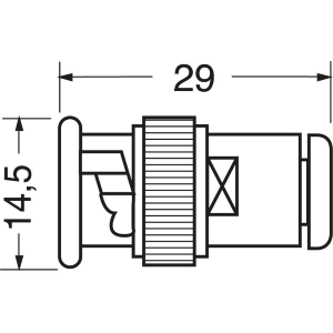 SPINA BNC 50 OHM UG88 A SALDARE 