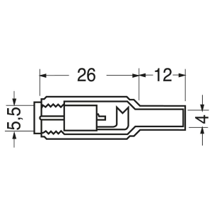 SPINA ALIMENTAZIONE VOLANTE 5,5x2,5mm