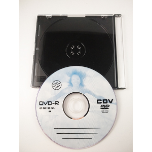 DVD-R 120min. 4,7GB 8X CON CUSTODIA RIGIDA - 2 pezzi -
