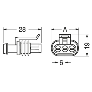 CONNETTORI PORTAFEMMINE AMP SERIE SUPER SEAL 1.5 2 VIE 002820801
