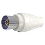 PRESA COASSIALE TV Ø9.5mm BIANCA