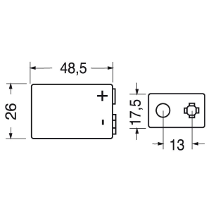 BATTERIA NI-MH 9V 250mAh