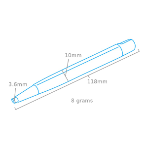UTENSILE A MATITA ABRASIVA IN FIBRA DI VETRO 4mm 