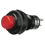 INTERRUTTORE A PULSANTE 3A 250V ROSSO