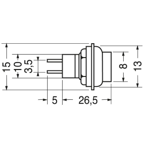 INTERRUTTORE A PULSANTE 3A 250V ROSSO