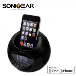 RADIO SVEGLIA CON OROLOGIO DOCKING STATION PER IPHONE4/4S SONIC SPACE IP-8 iBall2