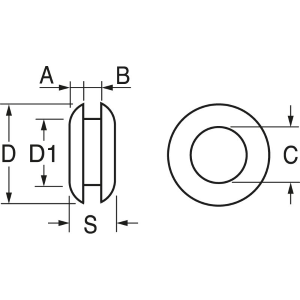 PASSACAVO IN GOMMA X CAVO 5 MM
