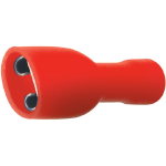 FASTON FEMMINA ISOLATO ROSSO P. 6,35 Conf. 100pz