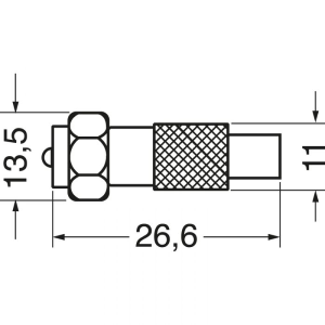 ADATTATORE DA  SPINA F A PRESA COASSIALE IEC Ø 9,5