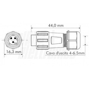SPINA VOLANTE IP68 3 POLI | SP11 