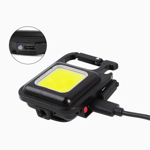 TORCIA RICARICABILE LED PORTACHIAVI 3 modalita’ luce portatile emergenza