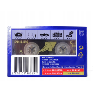 CASSETTA AUDIO 60 Min PHILIPS CD ONE 60 FERRO  