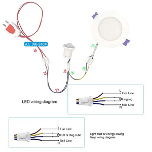 SENSORE PIR DI MOVIMENTO SMART LIGHT 110-220V DA INCASSO