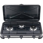 FORNELLO PORTATILE A GAS 3 FUOCHI NERO MINERVA 3 MELCHIONI FAMILY