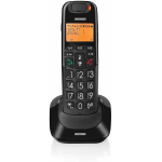 TELEFONO CORDLESS TASTI GRANDI mod. BRAVO Bright Nero BRONDI