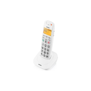 TELEFONO CORDLESS TASTI GRANDI mod. BRAVO Bright Bianco BRONDI