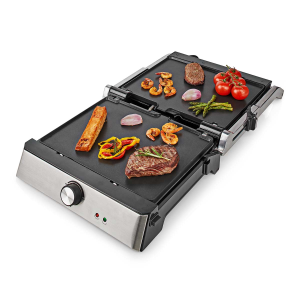 PIASTRA GRILL 2000 W 29 x 23 cm Acciaio inossidabile KAGR151FSR NEDIS