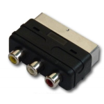 ADATTATORE SPINA SCART IN - 3 PRESE RCA OUT 