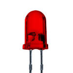 LED CILINDRICO ROSSO A FASCIO DIFFUSO Ø 5 mm  