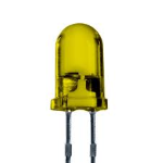 LED CILINDRICO GIALLO A FASCIO DIFFUSO Ø 5 mm  