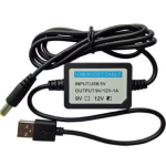 CONVERTITORE STEP-UP DA USB 5V A 12V 1A DC spina Ø 5.5x2.1mm  