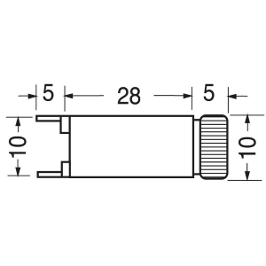 PORTAFUSIBILE VERTICALE DA C.S. PER FUSIBILI 5X20