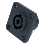 PRESA PANNELLO SPEAKON 4 POLI CON FLANGIA 40x40mm