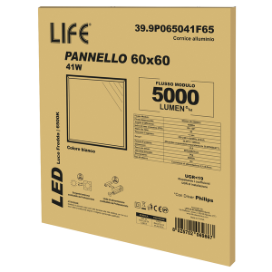 PANNELLO LED 60x60 - 40W LUCE FREDDA 6500K LM4000