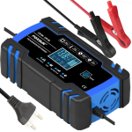 CARICABATTERIE AUTOMATICO12V 8A-24V 4A CON FUNZIONE DI RIPARAZIONE BATTERIA