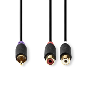 CAVETTO AUDIO 1 SPINA RCA - 2 PRESE RCA 0,20cm