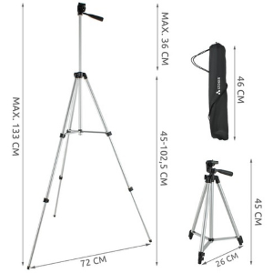TREPPIEDE PER TELEFONO, FOTOCAMERA, VIDEOCAMERA 1/4"
