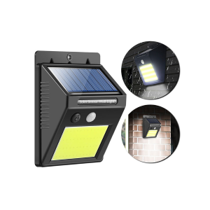FARETTO SOLARE 48 LED COB con sensore crepuscolare e di movimento