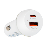 CARICABATTERIA PER AUTO 2x USB-A+USB-C 48W  