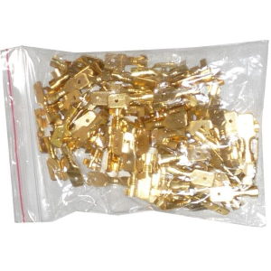 FASTON MASCHIO 4,8mm non isolato cavo fino a 1mm  confezione da 100 pezzi