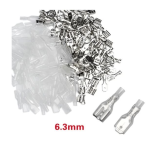 FASTON PRESE E CAPPUCCI 6,3mm - set da 200 pezzi