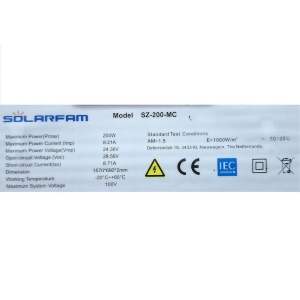 PANNELLO SOLARE FOTOVOLTAICO 12V 200W SZ-200-MC FLESSIBILE 1570×690×2 mm