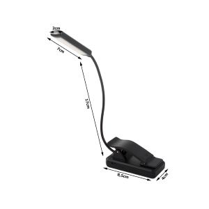 LAMPADA DA LETTURA USB 9 LED CON PINZA MORSETTO