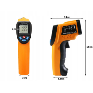 TERMOMETRO LASER SENZA CONTATTO PIROMETRO -50 +550°C
