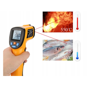 TERMOMETRO LASER SENZA CONTATTO PIROMETRO -50 +550°C