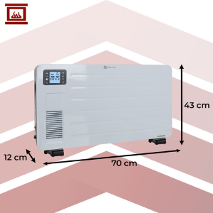 TERMOCONVETTORE ELETTRICO KAMINER ZIFLO 2300 W | controllo tramite app WiFi e telecomando 