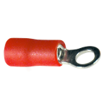 TERMINALI AD OCCHIELLO PREISOLATO foro Ø 4,3mm ROSSO 20pz.